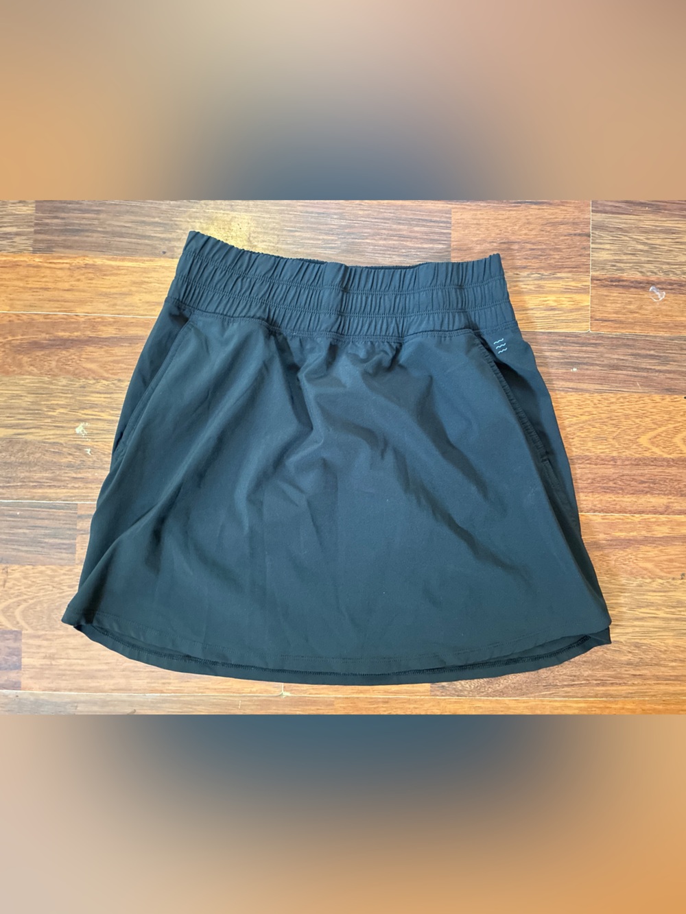 Women’s Free Fly Black Athletic Skort with Elastic Waist
